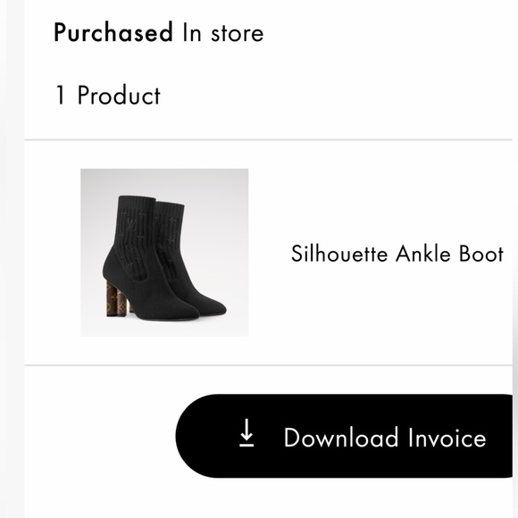 Louis Vuitton Silhouette Ankle Boot 1A855A - Picture 9 of 9